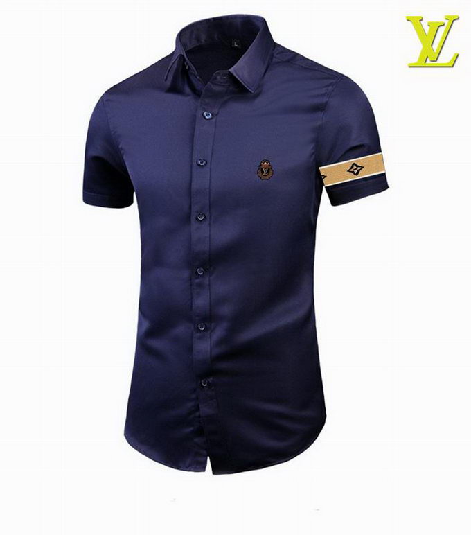 Louis Vuitton Short Sleeve Shirt Mens ID:20240614-169